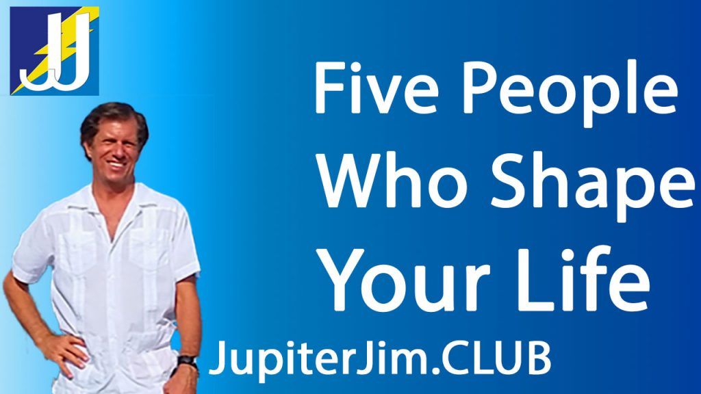 http://jupiterjim.club/ I created this short 3-minute video to clearly illustrate the importance of choosing carefully the five people that you choose to hang out with the most. They have a huge impact on your life! The best illustration of this is Steve Jobs and Steve Wozniak!