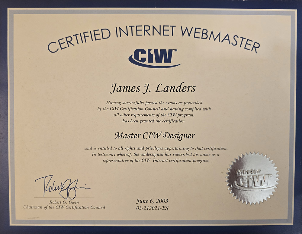 CIW Certified Internet Webmaster 2003